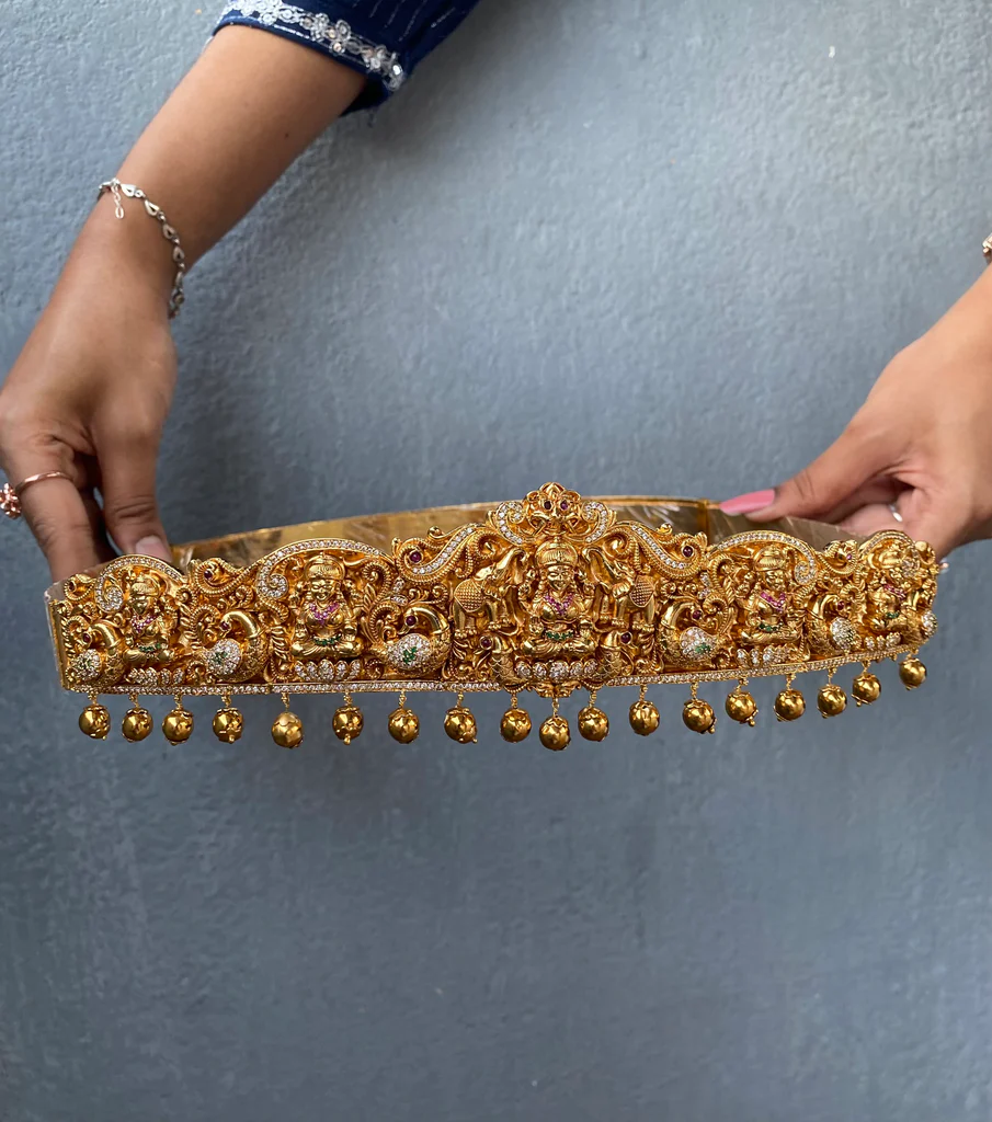 Lakshmi Bridal Golden Beads Hipbelt